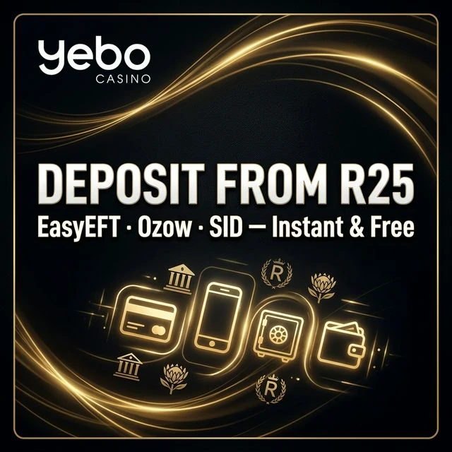 Yebo Casino — Deposit from R25 with EasyEFT and Ozow instantly